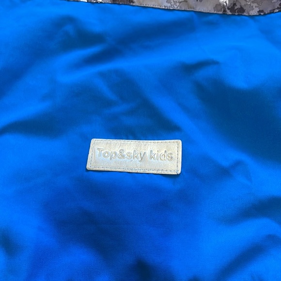 Top & Sky Kids: Waterproof Coat Lightweight Hooded Fleece Lined Raincoat - Picture 4 of 9